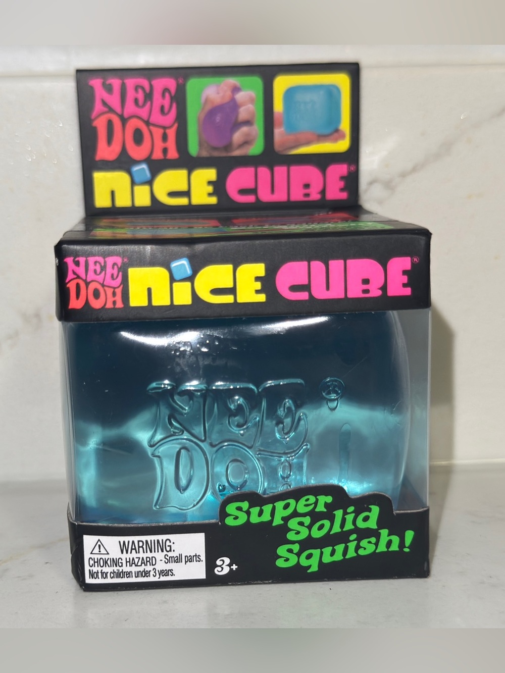 Nice Cube Super Solid Squish - Teal Blue